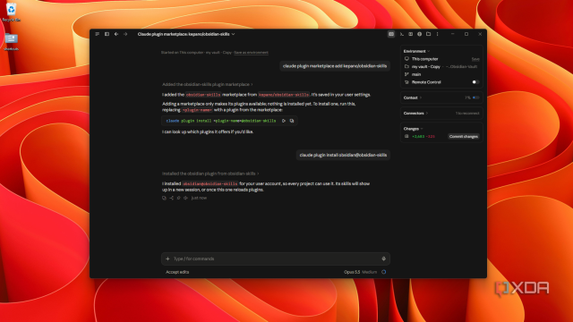 adding obsidian-skills marketplace plugin in Claude Code
