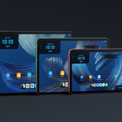 Ba mẫu Amazon Alexa Tablet gồm bản 8, 11 và 12 Pro xếp cạnh nhau.