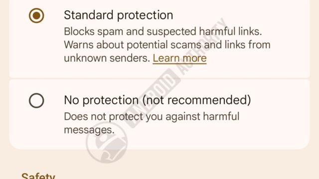Ba mức bảo vệ trong Google Messages beta