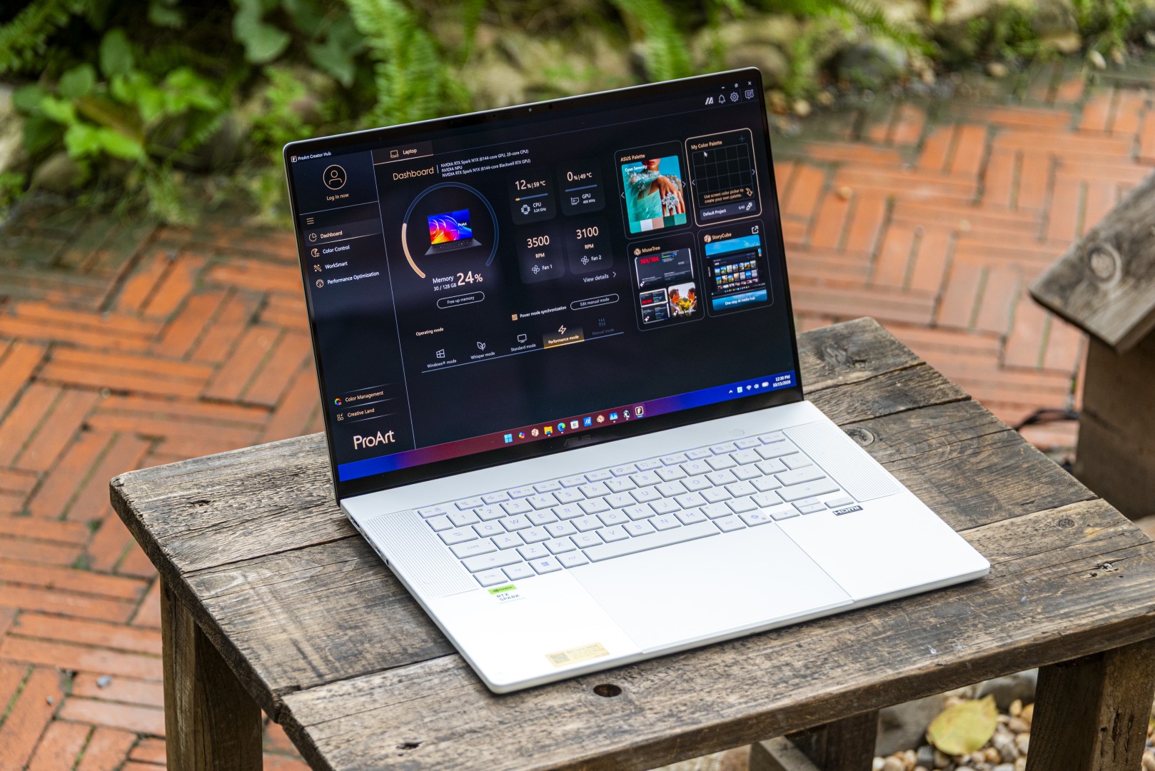 Bảng điều khiển ASUS trên ProArt P16