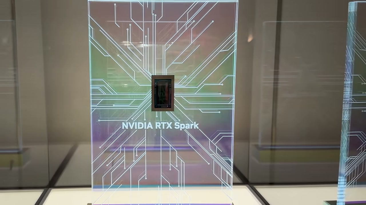 Bảng trưng bày chip NVIDIA RTX Spark