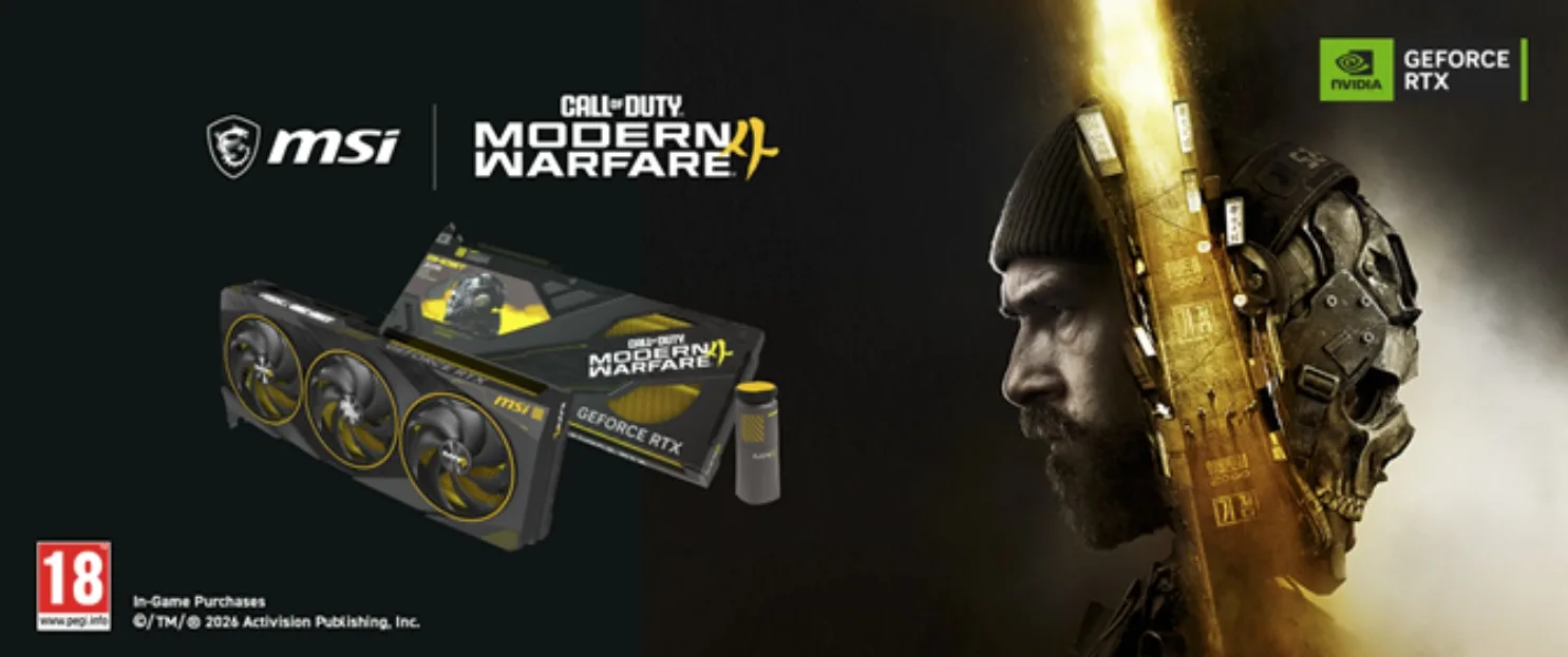 Banner RTX 5080 16G COD MW4 Edition OC có hộp và card