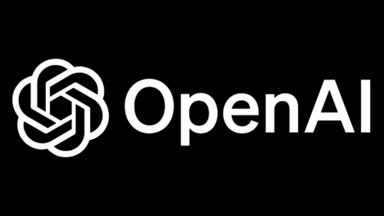 Biểu trưng OpenAI trên nền đen