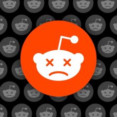 Biểu tượng Reddit trong hình minh họa về nội dung không truy cập được