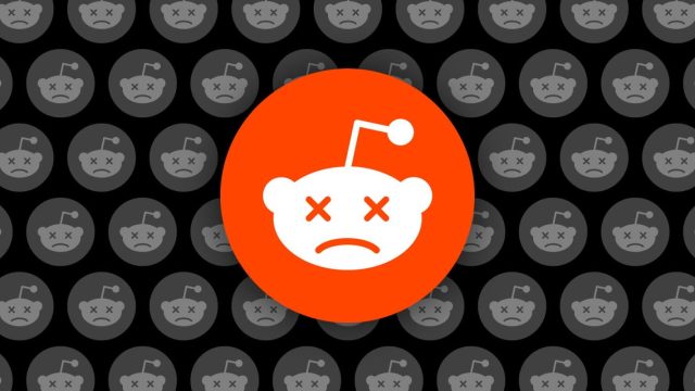 Biểu tượng Reddit trong hình minh họa về nội dung không truy cập được