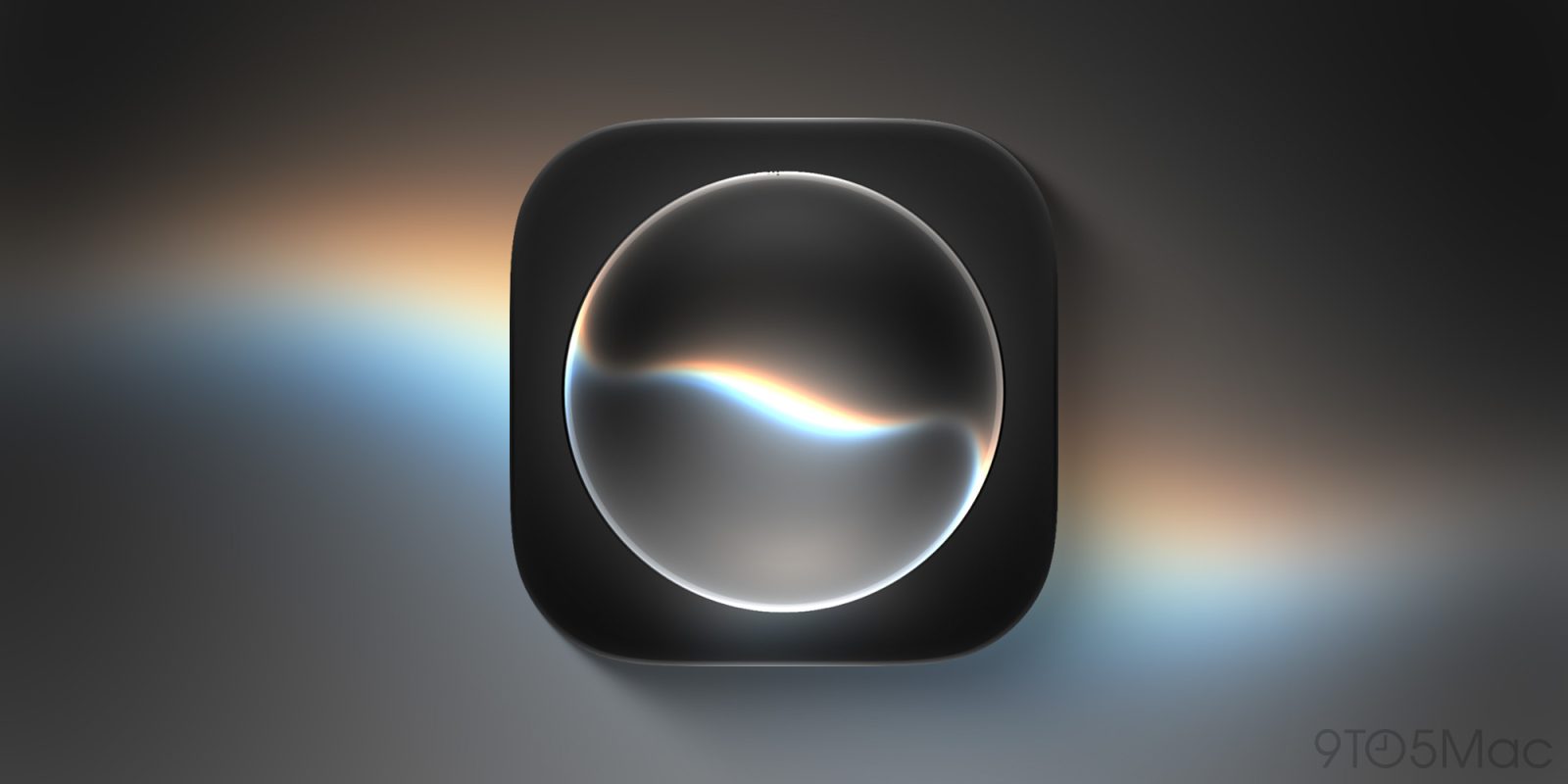 Biểu tượng Siri trên nền tối