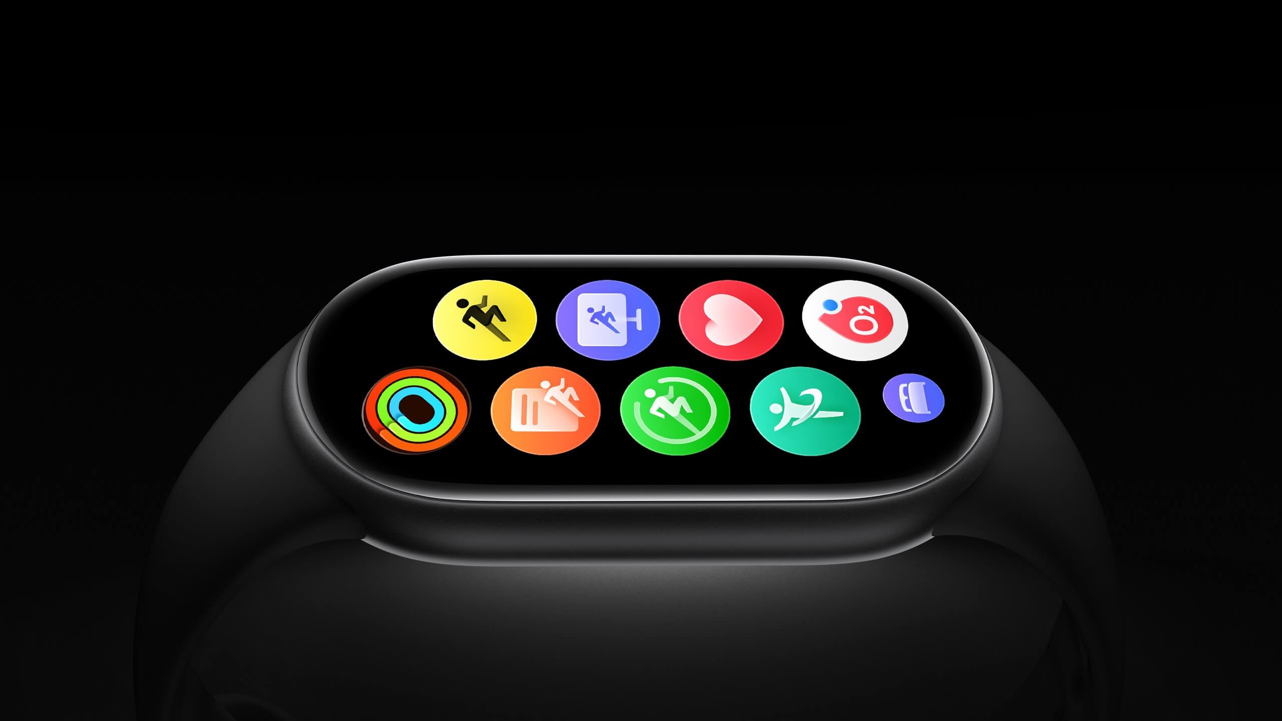 Biểu tượng vận động và sức khỏe trên Smart Band 11
