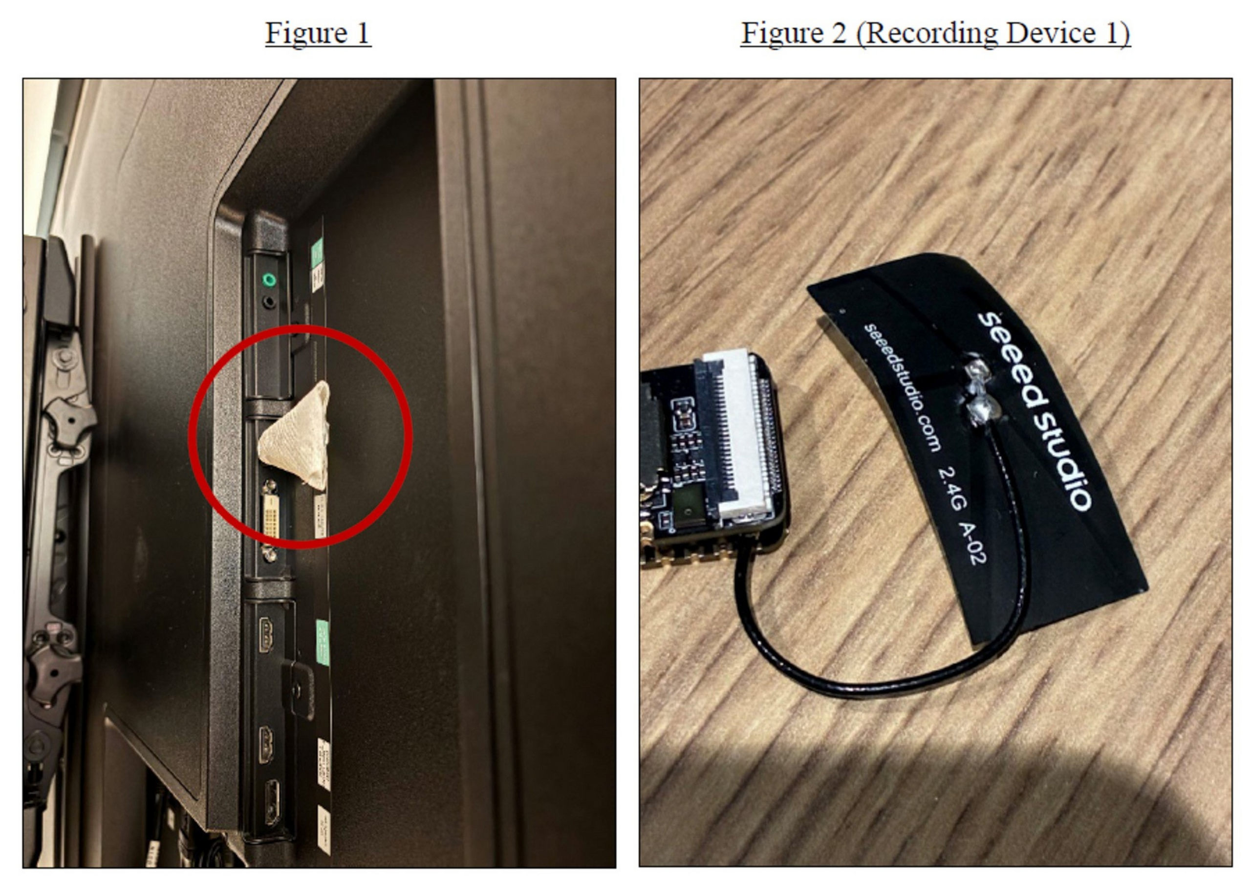 Bo mạch Seeed Studio XIAO ESP32-S3 Sense dán sau màn hình TV phòng họp OpenAI