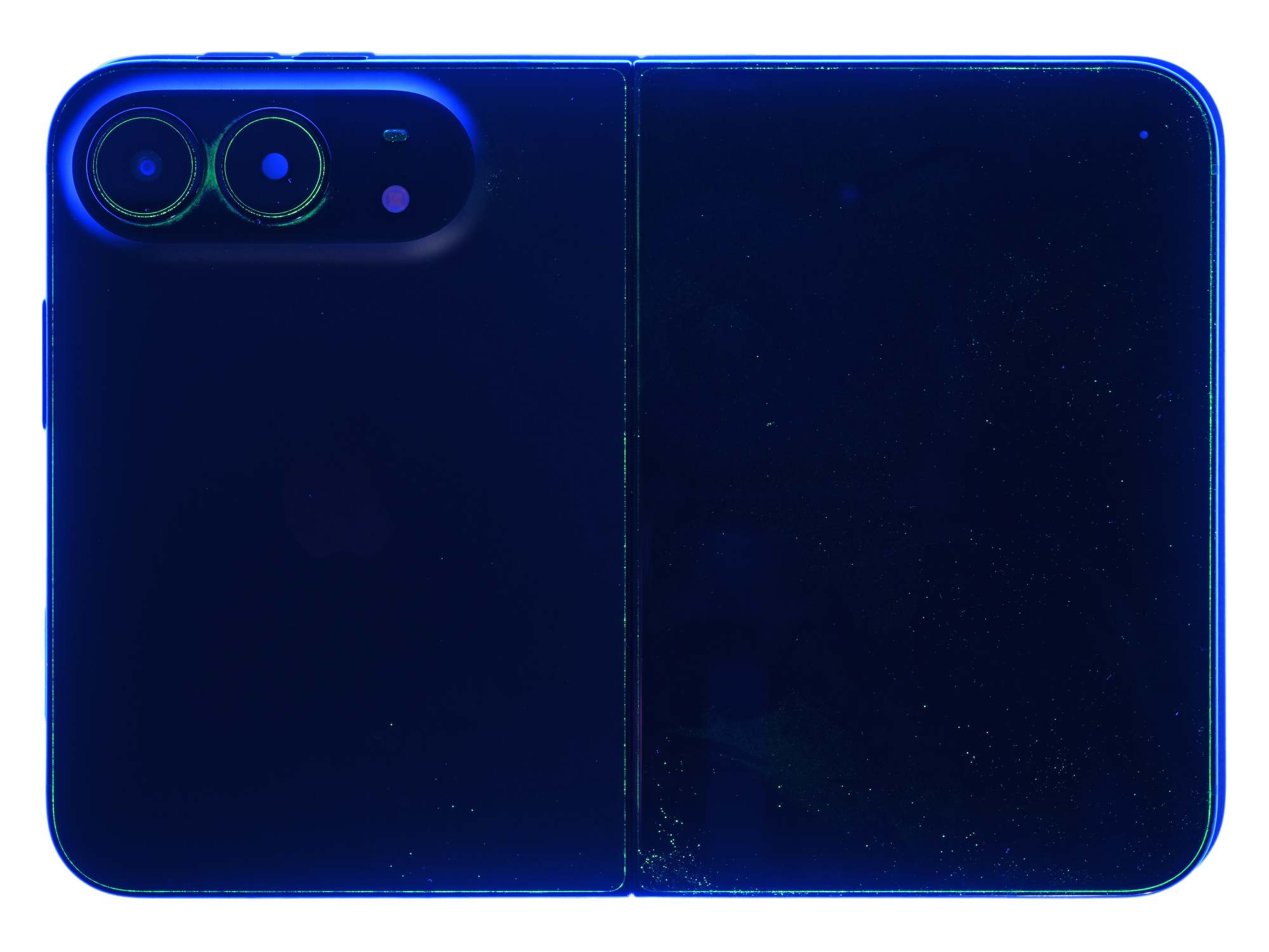 Bột phát sáng quanh camera iPhone Duo