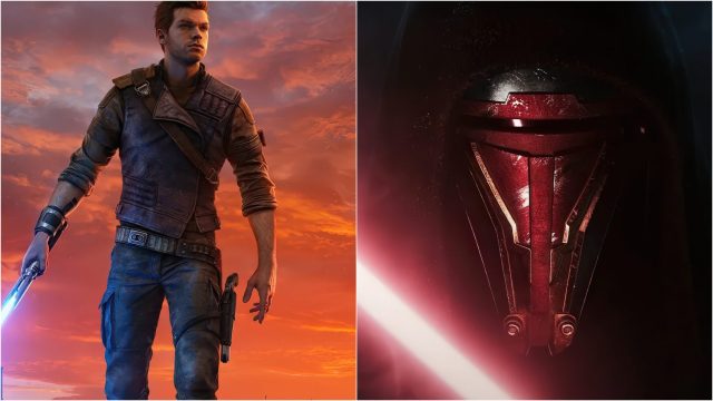 Cal Kestis và hình ảnh gợi nhắc Knights of the Old Republic trong ảnh ghép về hai game Star Wars.