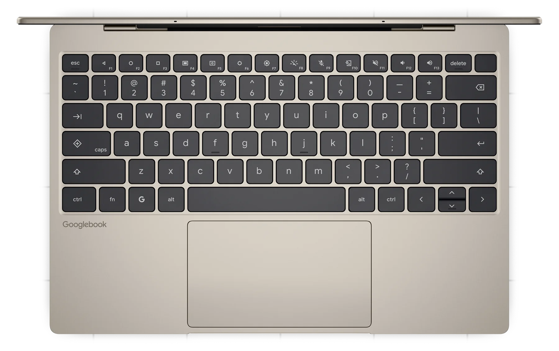 Bàn phím và bàn rê kính trên Dell XPS Googlebook