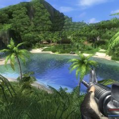 Cảnh Far Cry với giao diện góc nhìn thứ nhất