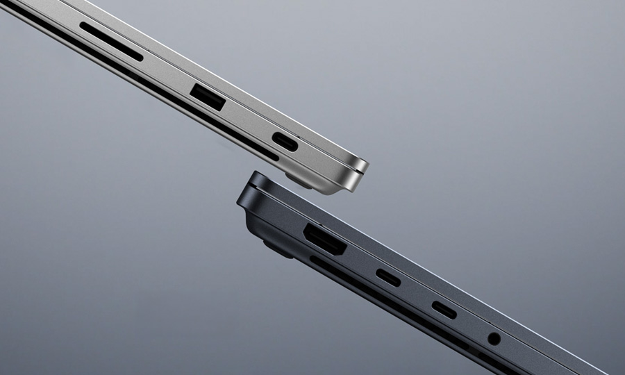Cạnh Surface Laptop Ultra với cổng USB-C Magnetic Connect