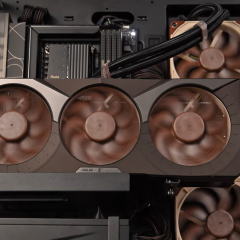 Card đồ họa Asus RTX 5080 Noctua Edition trong hệ thống máy tính