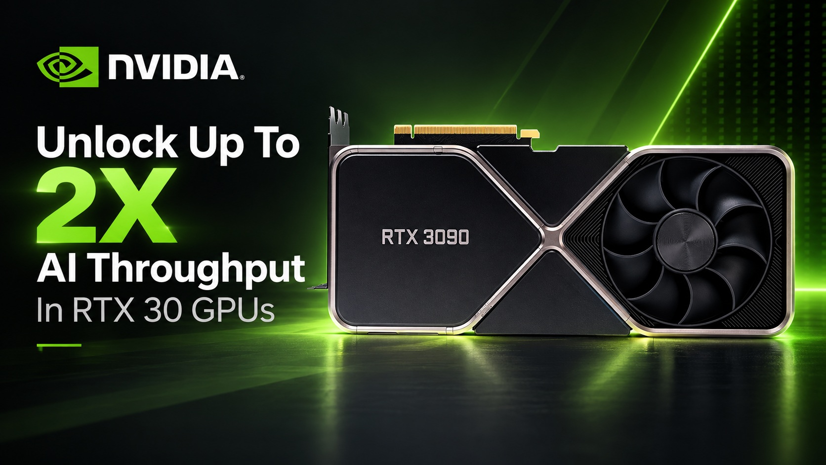 Card đồ họa GeForce RTX 3090 trong ảnh minh họa bài viết về GPU Unlock.