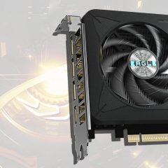 Card đồ họa Gigabyte Eagle với hai quạt tản nhiệt.
