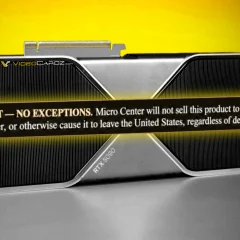 Card đồ họa NVIDIA GeForce RTX 5090, sản phẩm đứng sau yêu cầu kê khai mới tại Micro Center.