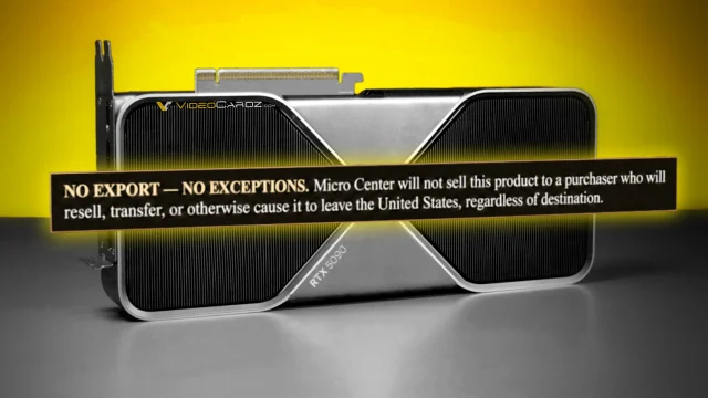 Card đồ họa NVIDIA GeForce RTX 5090, sản phẩm đứng sau yêu cầu kê khai mới tại Micro Center.