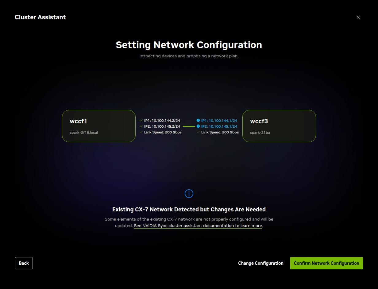 Cấu hình mạng cụm Cluster Assistant của NVIDIA