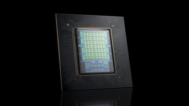 Ảnh chip NVIDIA Vera trên nền đen, ảnh sản phẩm của NVIDIA.