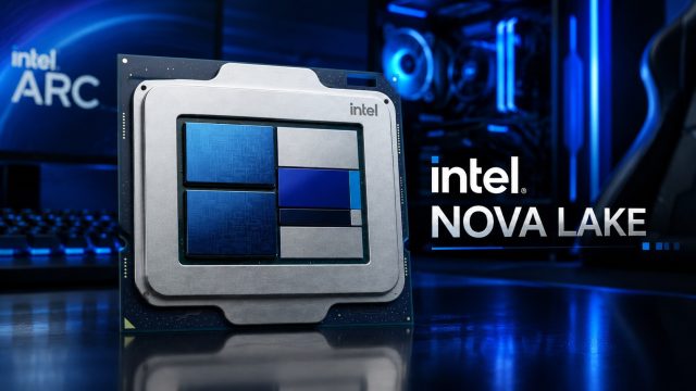 Ảnh dựng chiplet mang nhãn Intel Nova Lake
