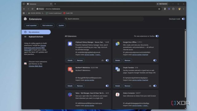 Chrome và các tiện ích mở rộng trên máy tính Lenovo Legion