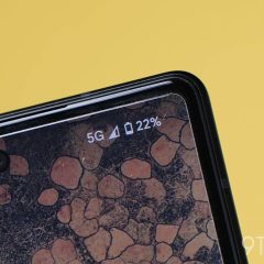 Ảnh chụp góc màn hình Pixel với biểu tượng mạng 5G