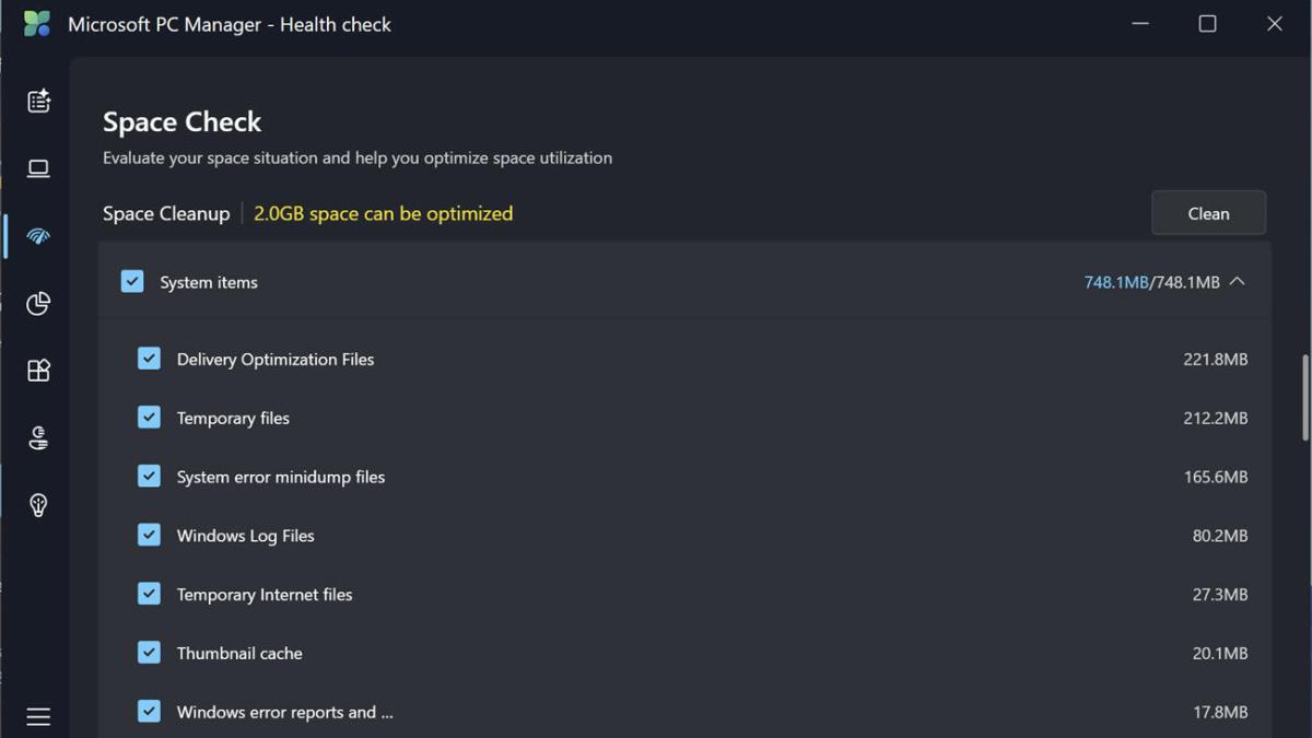 Clean up disk space