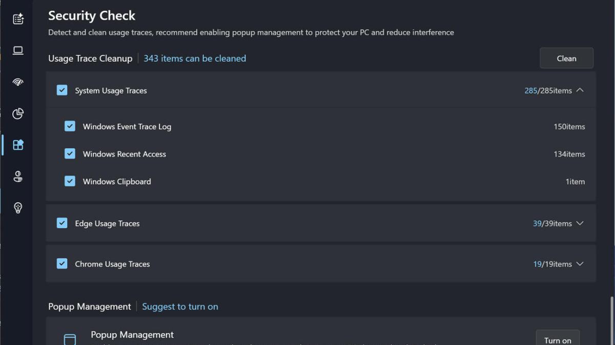 Clean up usage traces