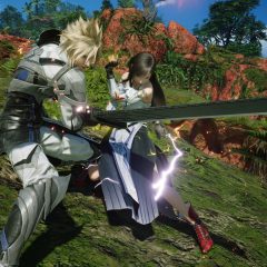 Cloud và Tifa phối hợp chiến đấu trong Final Fantasy VII Revelation