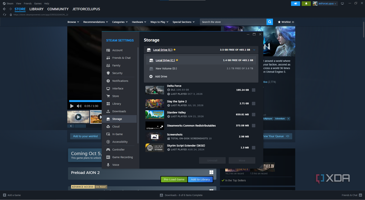 Công cụ chuyển dữ liệu của Steam