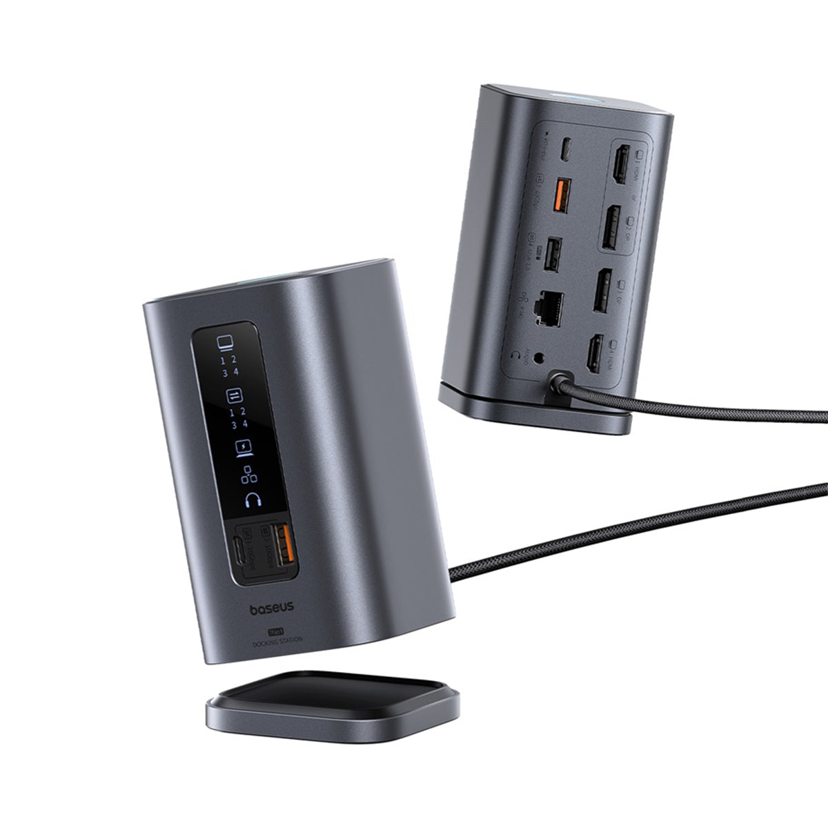 Các cổng kết nối trên dock Baseus Spacemate 11-in-1