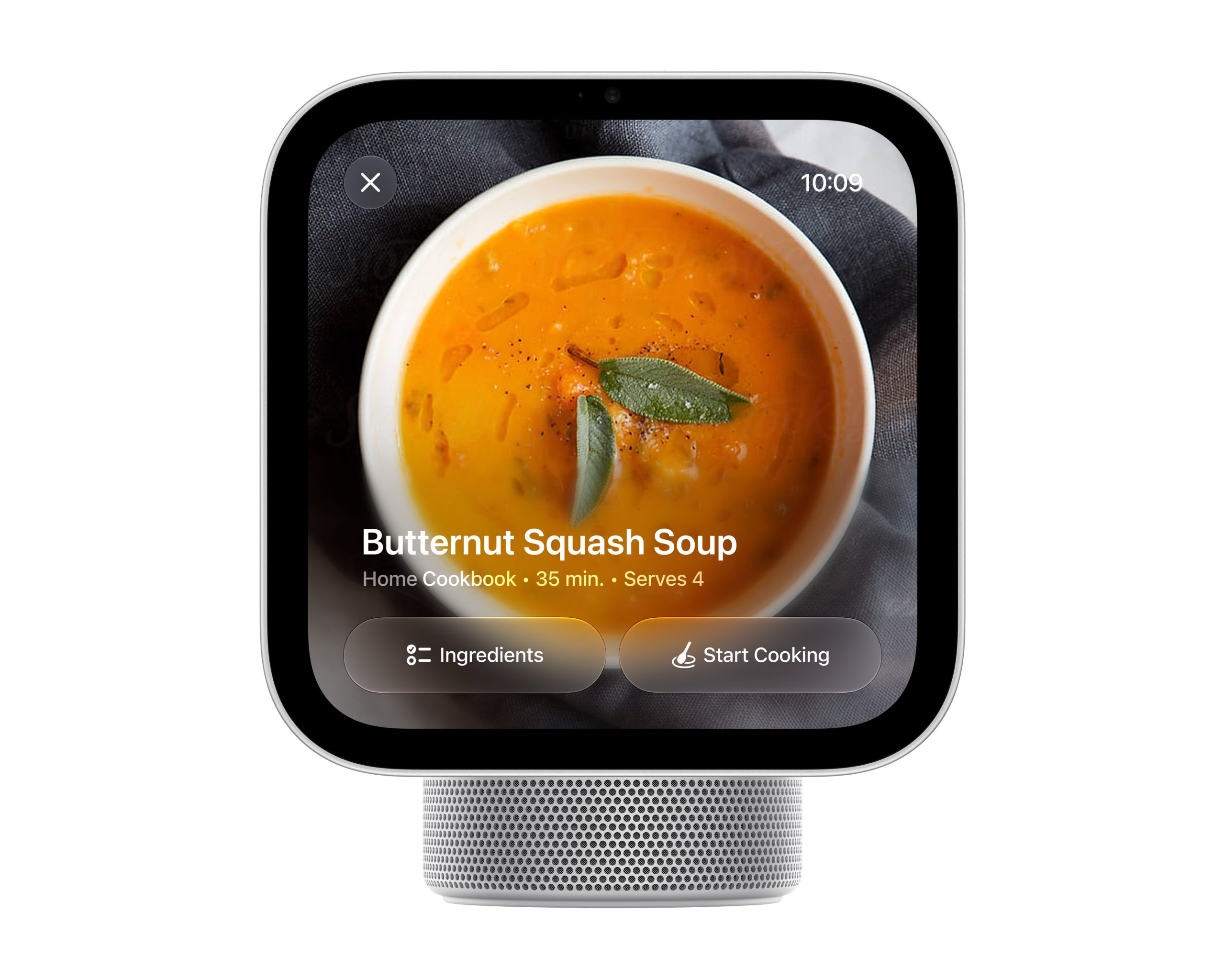 Công thức nấu ăn hiển thị trên Apple HomeView