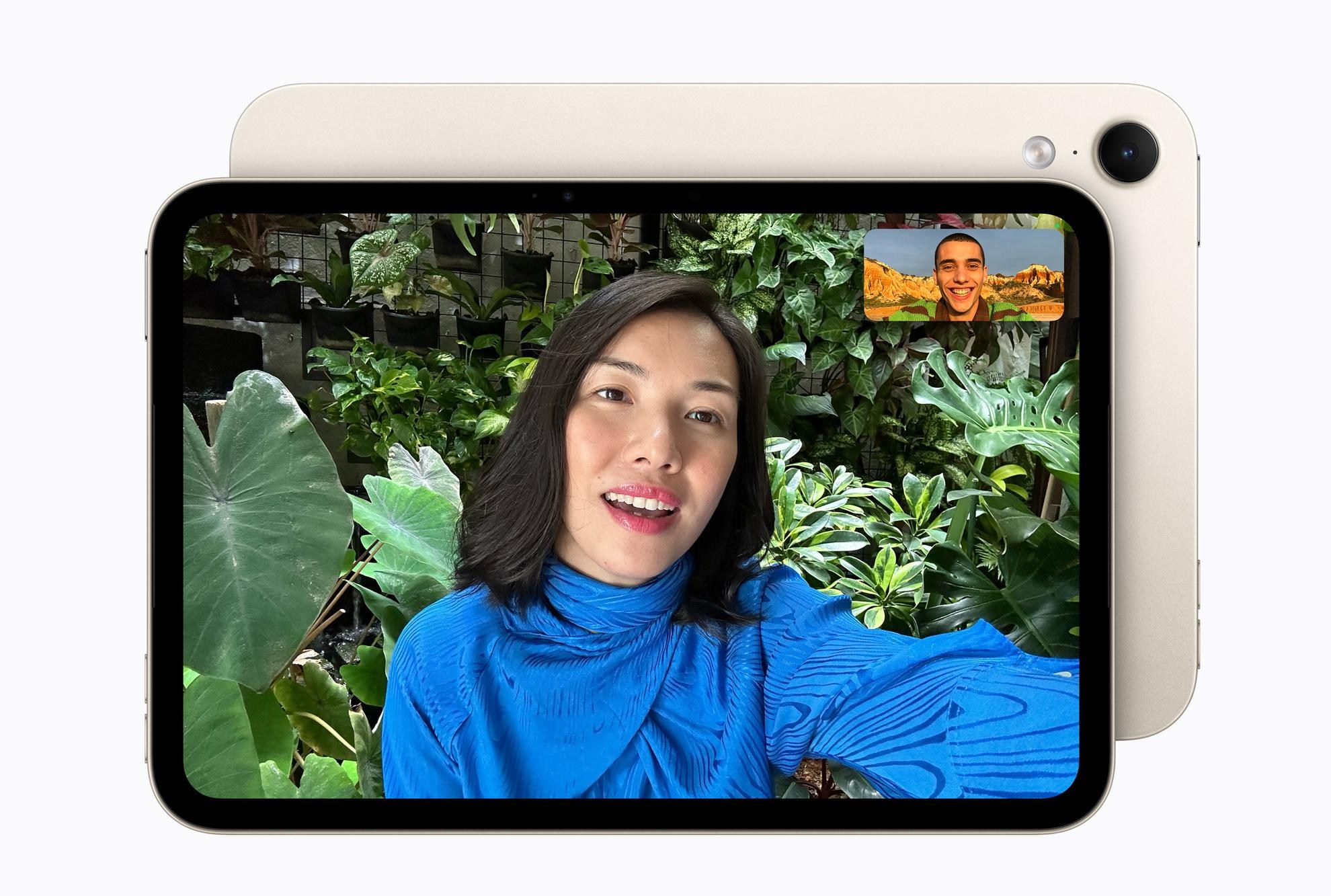 Cuộc gọi FaceTime trên iPad mini nằm ngang