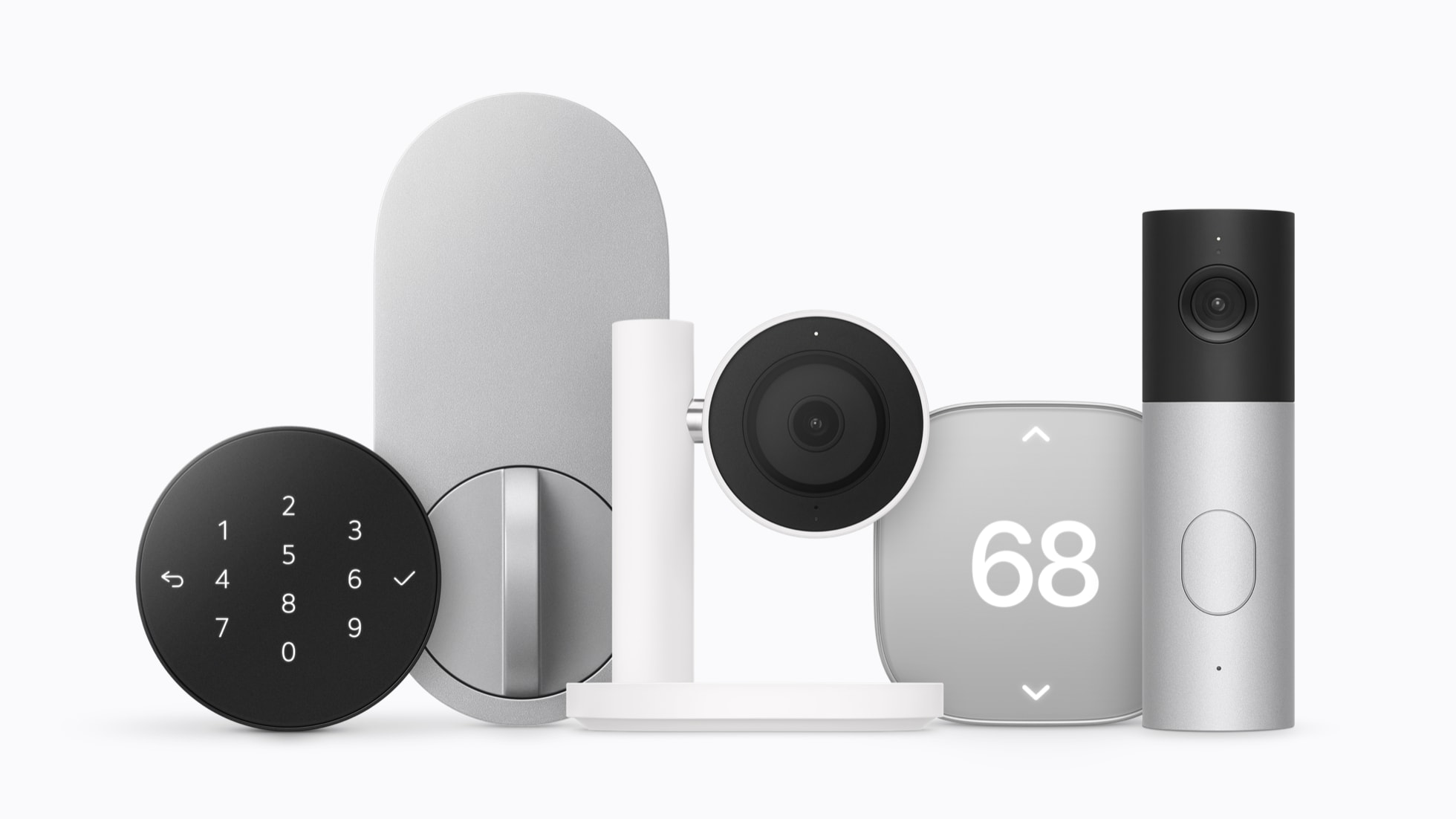 Dải sản phẩm Apple Home Collection gồm camera, chuông cửa, khóa và bộ điều nhiệt
