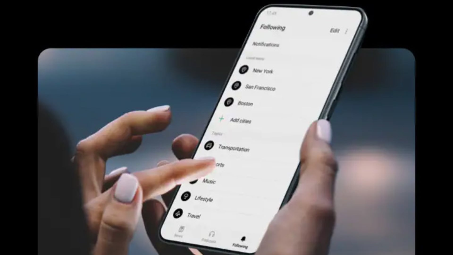 Các danh mục trong Samsung News