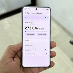 Điện thoại Samsung Galaxy hiển thị tuỳ chọn liên kết tài khoản Google trong cài đặt Bộ sưu tập