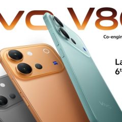 Điện thoại vivo V80 trong poster ra mắt tại Ấn Độ