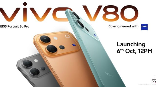 Điện thoại vivo V80 trong poster ra mắt tại Ấn Độ