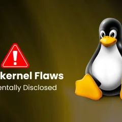 Đồ họa biểu tượng Linux và cảnh báo lỗ hổng