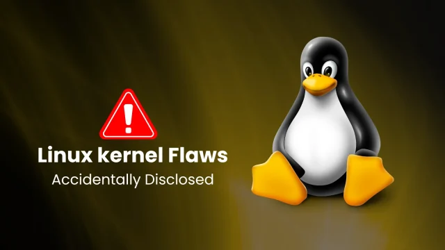 Đồ họa biểu tượng Linux và cảnh báo lỗ hổng