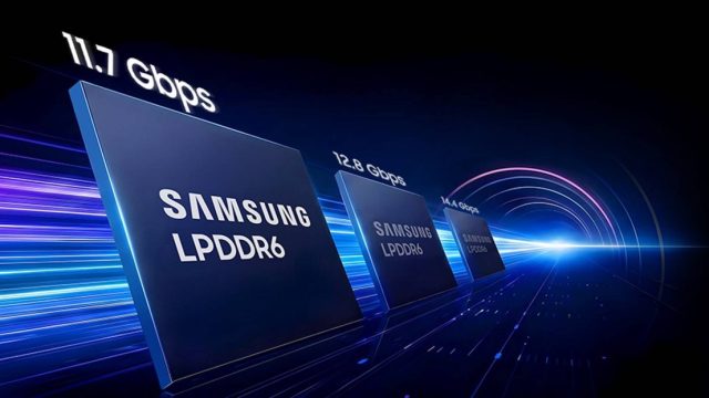 Đồ họa LPDDR6 của Samsung với các mức tốc độ 11,7 đến 14,4 Gbps
