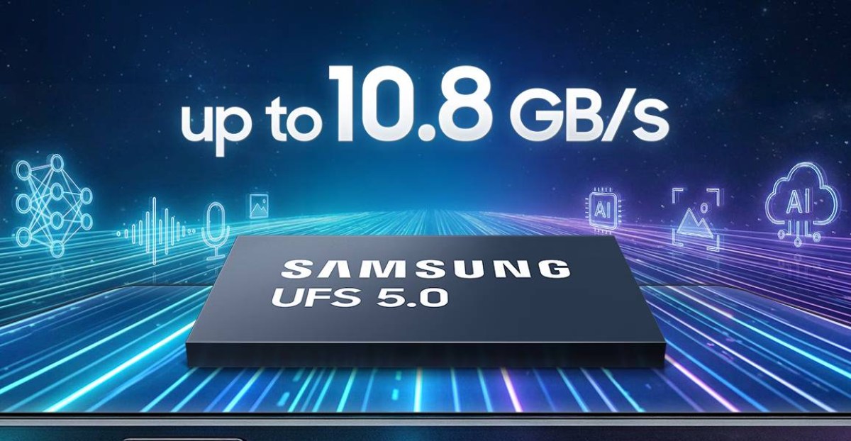 Đồ họa UFS 5.0 của Samsung ghi tốc độ đọc tới 10,8 GB/s