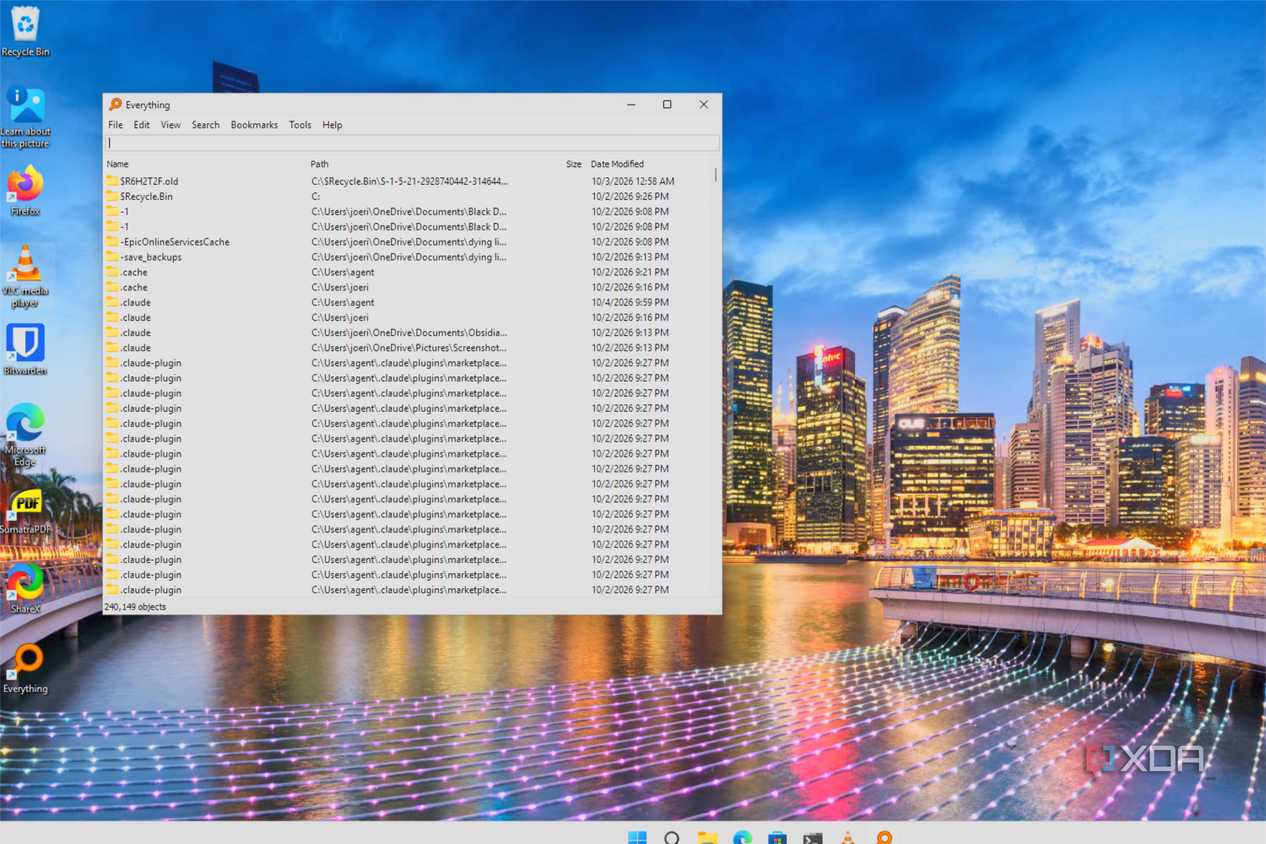 Everything tìm kiếm tệp trên Windows