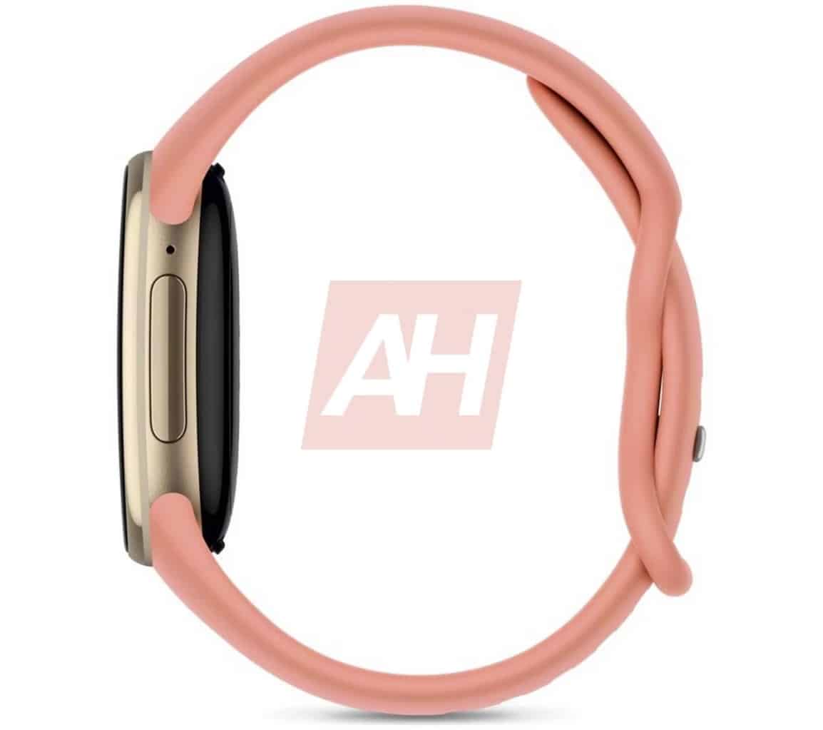 Fitbit Edge nhìn từ mặt trước với màn hình màu trong ảnh dựng rò rỉ