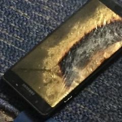 Galaxy Note 7 cháy hỏng trên mặt vải