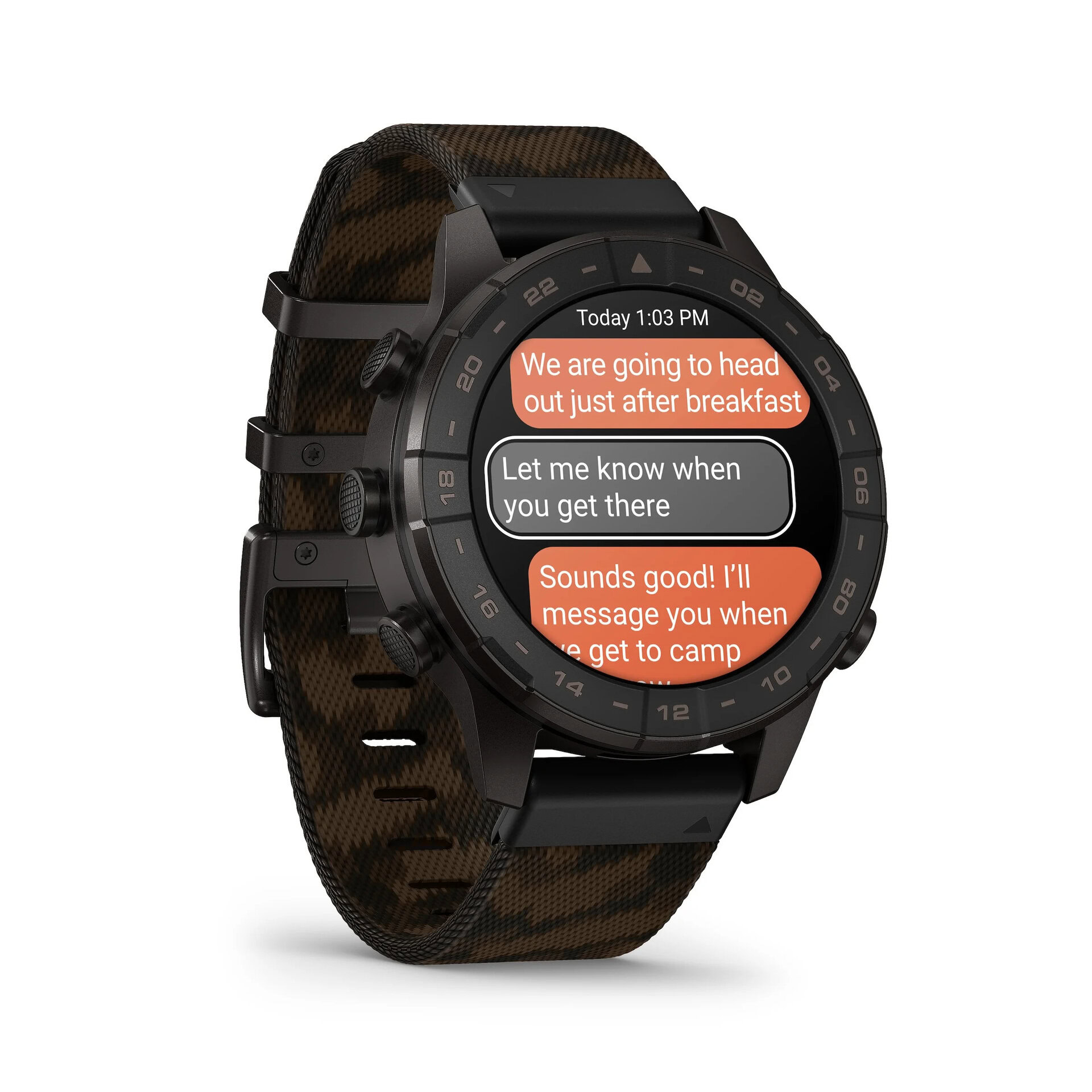 Garmin MARQ Gen 3 Commander hiển thị nhắn tin inReach