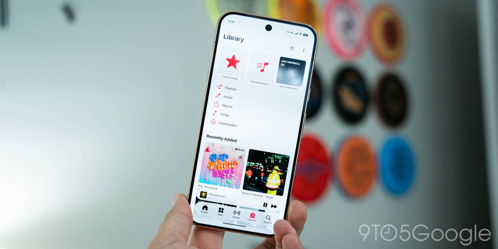 Giao diện Apple Music Android trước phiên bản 7.0