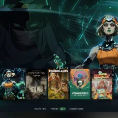 Giao diện Big Picture của Steam với thư viện game gần đây