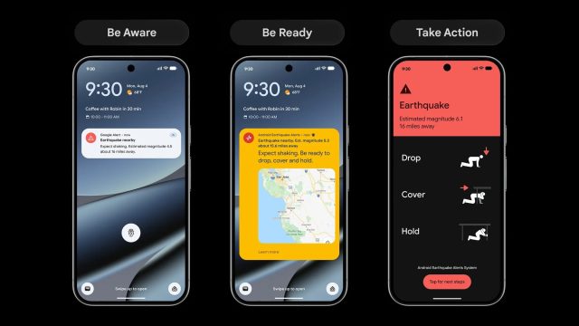 Giao diện cảnh báo Be Ready mới của Android